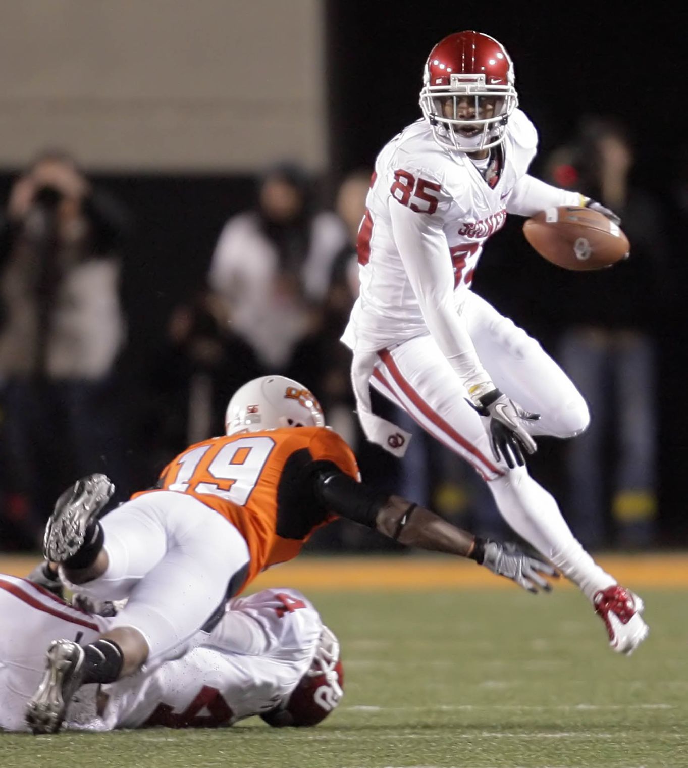Nov. 27, 2010: No. 14 Oklahoma 47, No. 10 Oklahoma State 41